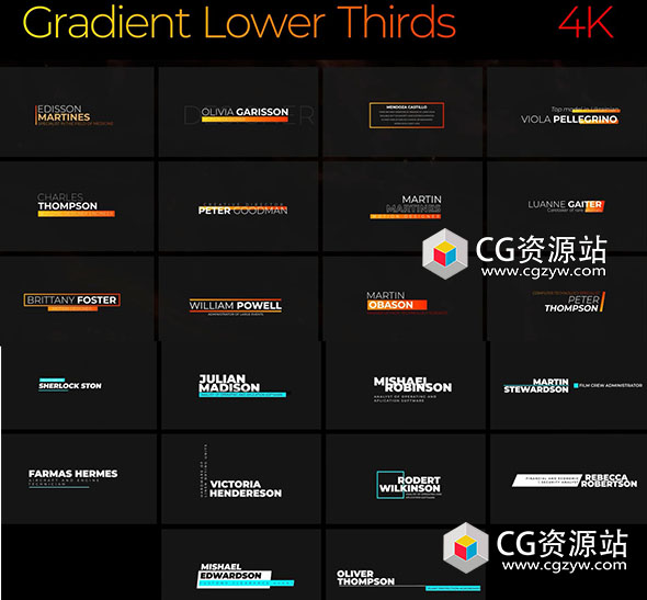 PR模板+FCPX插件-55组,时尚动感文字标题排版字幕进出动画