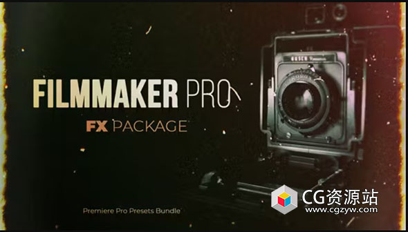 PR预设-100多种复古电影胶片颗粒晕影调色LUT相机抖动效果