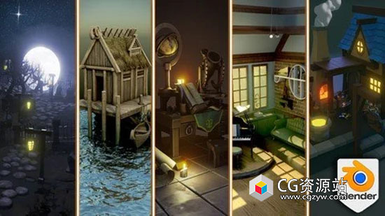 Blender初学者灯光照明与合成视频教程