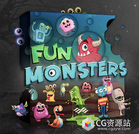 卡通可爱有趣怪物游戏无损音效