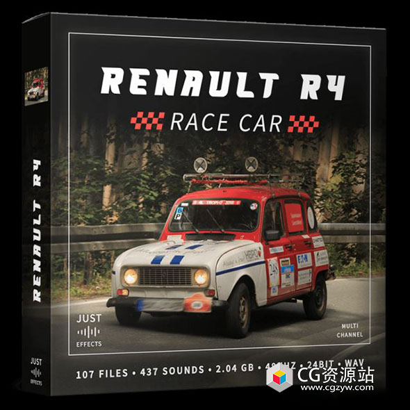 437个雷诺汽车赛车引擎轰鸣行驶鸣笛无损音效 Renault R4