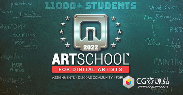 Cubebrush – ART School出品数字艺术绘画教程 第1– 10学期 Marc Brunet+中文字幕