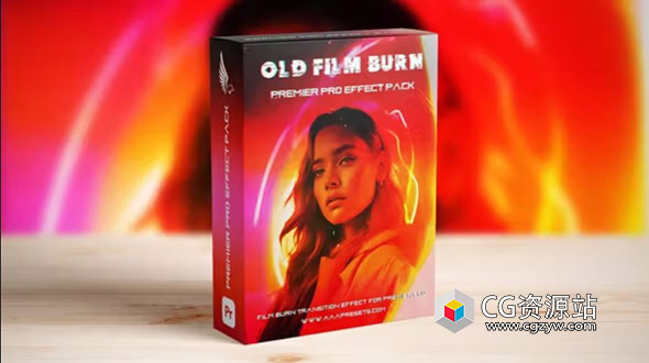 PR模板-复古做旧35毫米胶片刻录过渡视频转场+音效