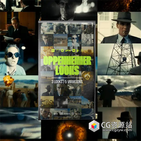 奥本海默真实电影美学色彩分级LUT视频调色预设 Tropic Colour – Oppenheimer looks