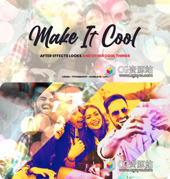 AE脚本-800多种创意视觉特效水彩文字标题叠加光效婚礼LUT调色预设-图片1