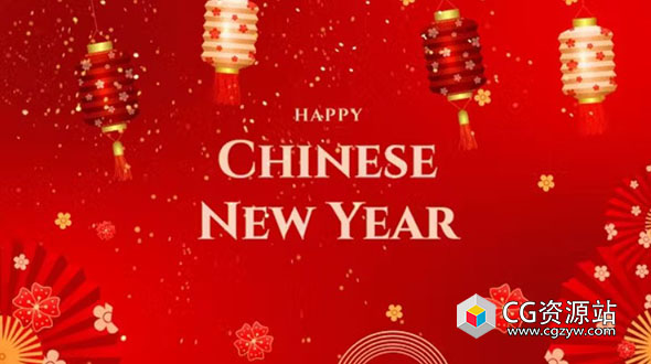 AE模板-中国风喜庆农历新年幻灯片片头 Chinese New Year Slideshow 2024