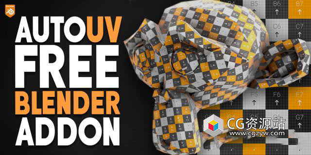 Blender自动展UV插件 AutoUV V1.0.1