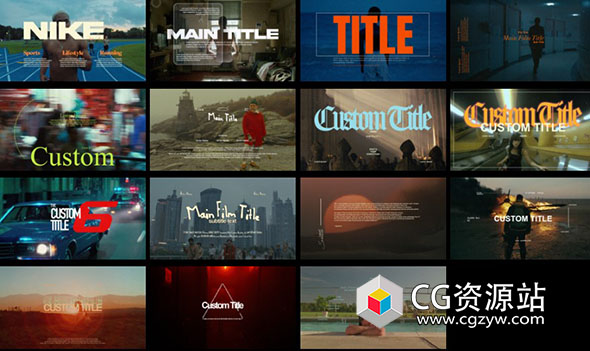 PR/AE/PS/FCPX模板插件-15组4K大气史诗电影预告片标题开场动画 Tropic Colour – Cinematic Titles Vol 2-图片1