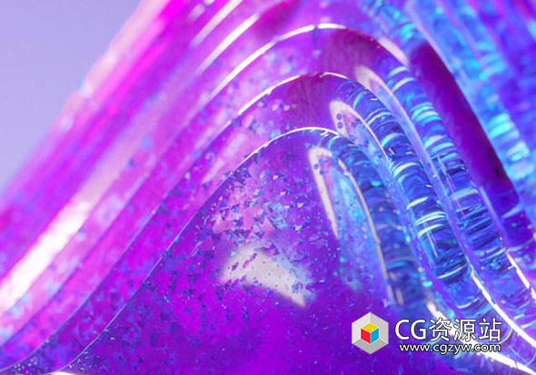 Blender彩色玻璃着色器资产预设 Dispersed Glass 2.0