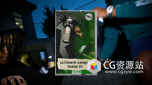 PR预设-80多个高能量快节奏嘻哈说唱音乐MV视频效果相机抖动转场过渡 AKV Studios-Ultimate Camera Shake FX