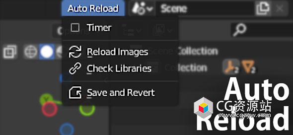 图片预览导入管理Blender插件 Auto Reload v3.1.1