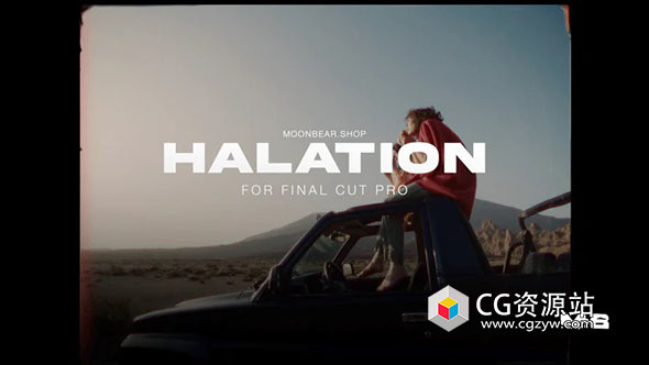 FCPX插件-复古RGB颜色通道红色胶片光晕发光模糊梦幻效果 HALATION – FILM GLOW EFFECT-图片1