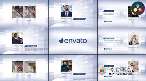 AE+PR+达芬奇模板-公司企业团队介绍业务推广宣传片 Company Employees Presentation