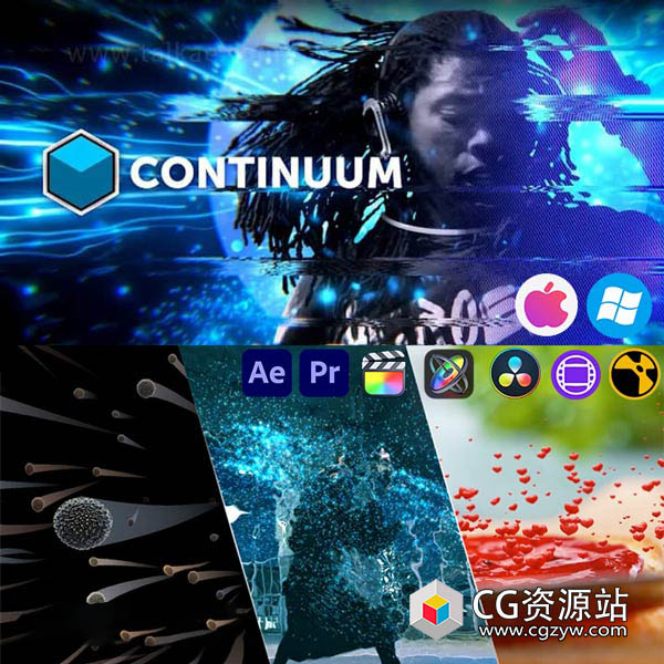 BCC 2024.5 AE/PR/FCPX/AVID/达芬奇视频特效插件Continuum v17.5.3 Win/Mac破解版 Intel/M芯片
