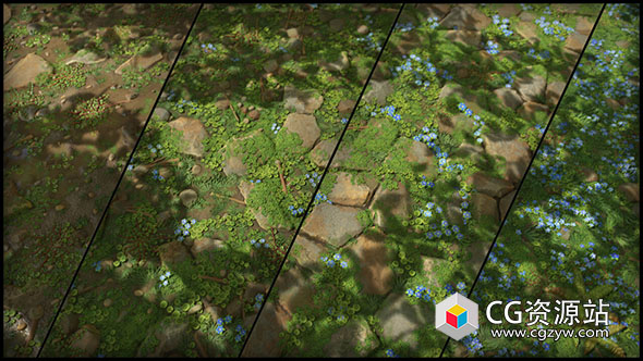 Substance复杂游戏场景材质制作视频教程+中文字幕