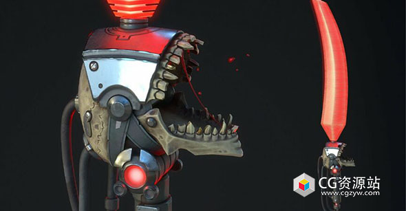 3DS MAX+ZBrush科幻镭射游戏武器建模视频教程+中文字幕