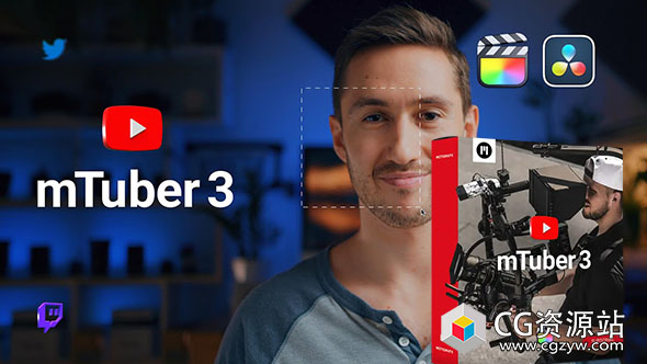 达芬奇+FCPX插件-84组网络社交媒体视频排版背景字幕开场过渡预设包 mTuber 3