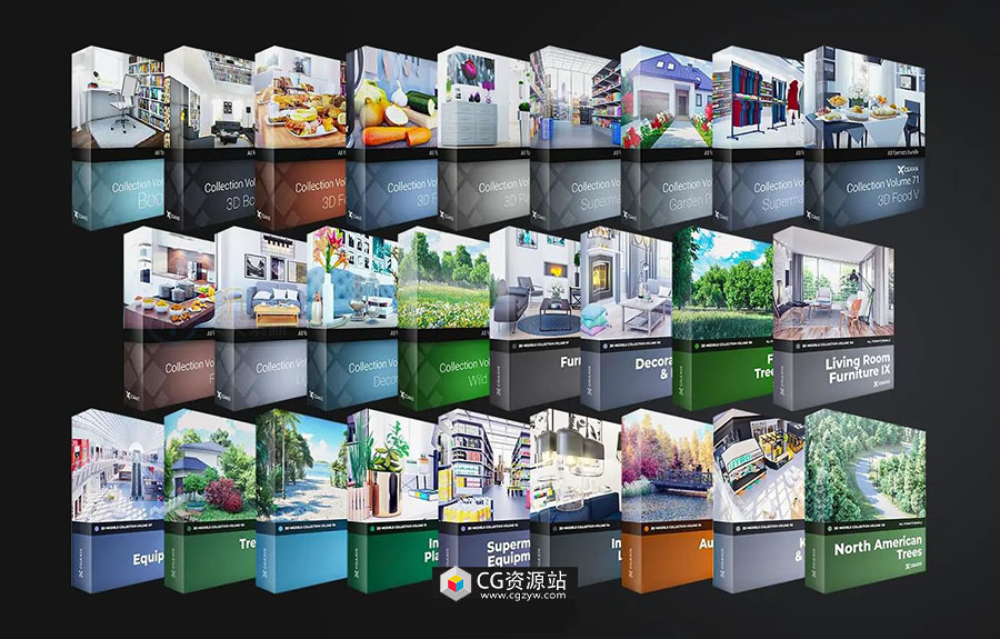 CGAxis出品室内外建筑场景3D模型合集 第1-120卷-图片2