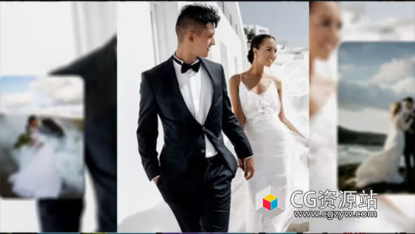 PR模板-浪漫爱情照片回忆婚礼幻灯片 Wedding Slideshow