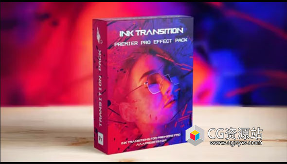 PR模板-12种无缝水墨流动视频转场 Ink drop flow Transition