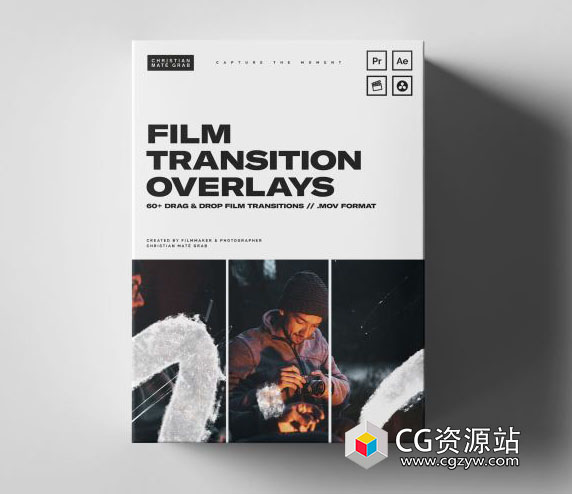 4K视频素材-60组电影胶片元素闪烁叠加视频转场素材 CMG – Film Transition Overlays-图片1