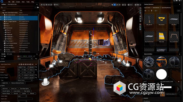 Unreal虚幻运行时场景编辑器 Quiet Runtime Editor UE5 5.0/ 5.3