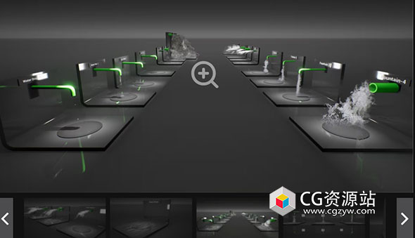 UE逼真水管流水水花特效 Water Splash Pack 3 UE 4.27 – 5.3