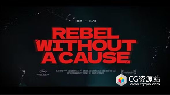 AE模板-复古电影标题文字片头 Movie Titles