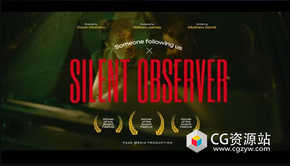 达芬奇+AE模板-现代电影预告片标题设计包 Film Titles