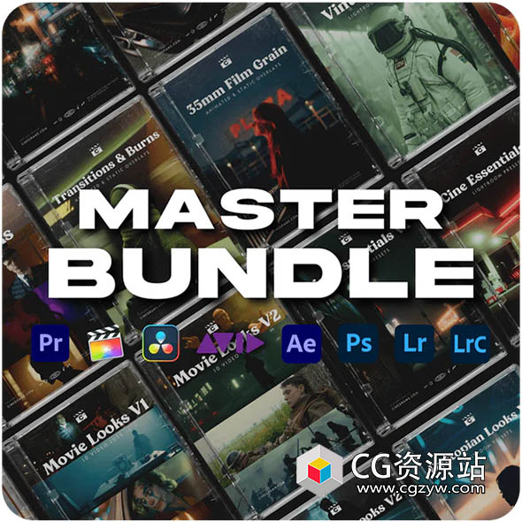700+Cinegrams大师包复古电影视频特效转场音效LUT调色预设素材合集包 Cinegrams Master Bundle-图片1