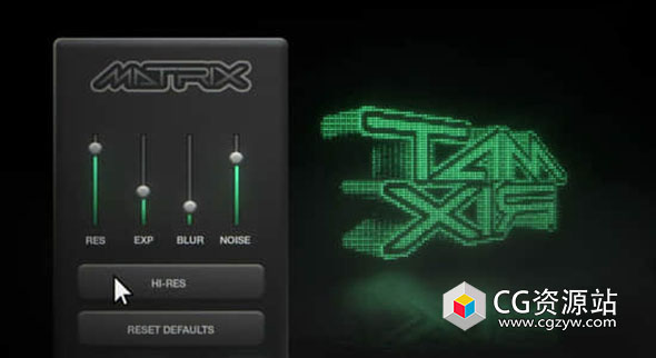快速生成复古屏幕失真像素效果AE脚本 FredPelle – Matrix
