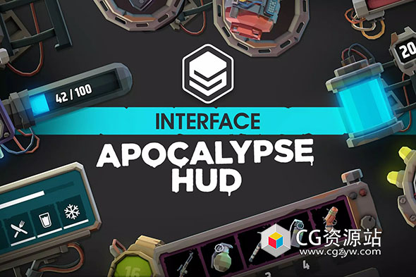 Unity图形用户界面HUD UI 动画 INTERFACE – Apocalypse HUD – UI v1.0.1