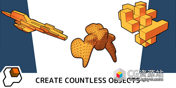 Blender快速创建无限样式模型生成插件 Shape Generator v1.7.14 + 使用教程