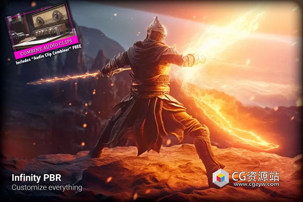 Unity魔法近战奇幻角色游戏战斗音效库