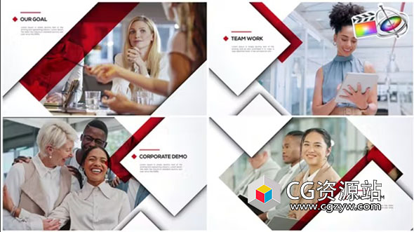 AE模板-公司商务包装图形遮罩幻灯片宣传片头 Corporate