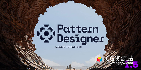 Blender图像创建程序无缝图案纹理科幻场景生成插件 Pattern Designer 1.5 + 使用教程