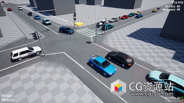 UE5交通人工智能系统 Traffic AI System UE5.3