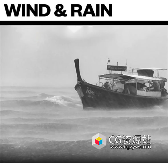 23个自然天气环境下雨打雷吹风无损音效 Big Room Sound Wind and Rain