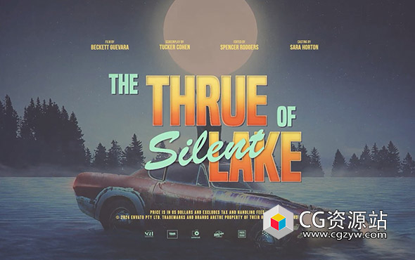 AE模板-12种创意电影标题片尾字幕动画 The Movie Titles