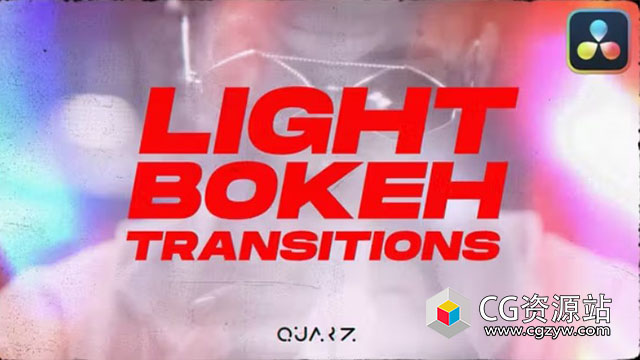 达芬奇模板-光效闪烁镜头散焦视频转场预设 Light Bokeh Transitions