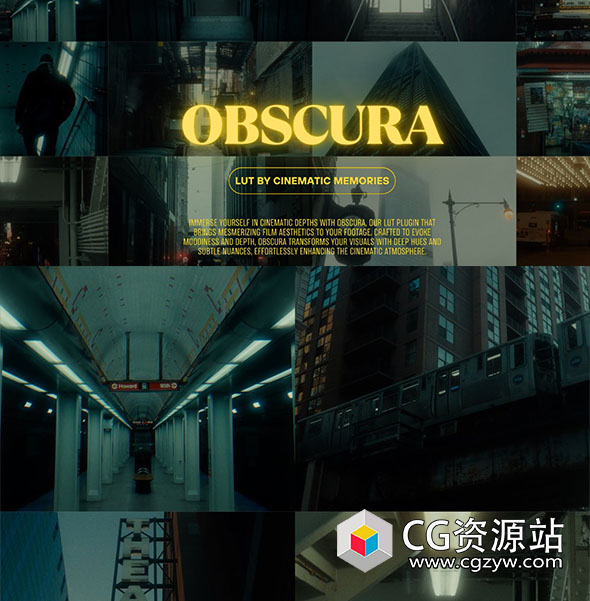 电影美感暗调氛围短片视频调色LUT预设 OBSCURA – Cinematic Memories – SLOG-图片1