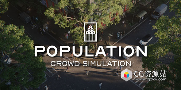 Blender插件-人类群体模拟插件 Population v1.1.2 Pro – Human Crowd Simulation