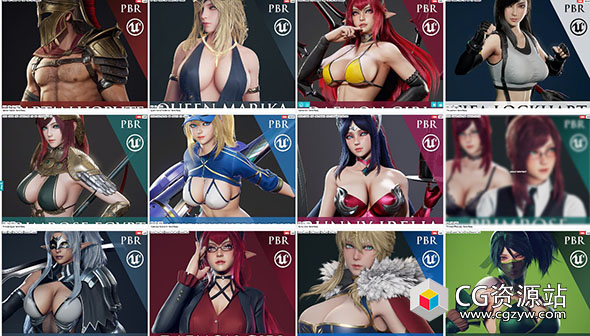 三维游戏人物角色3D模型 CGTrader – Ryan Reos 3D Model Collection-图片1