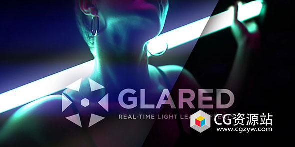 Blender实时光晕光效漏光生成器插件 Glared v1.2.1 Light Fx And Flare In Blender