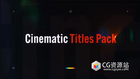 AE模板-50组创意电影片头文字标题排版字幕动画 Cinematic Titles