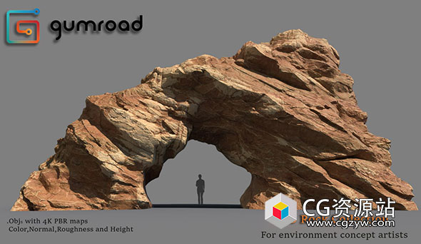 三套岩石石头3D模型 3D Rocks Collection Vol. 1-3 and Cliffmaker