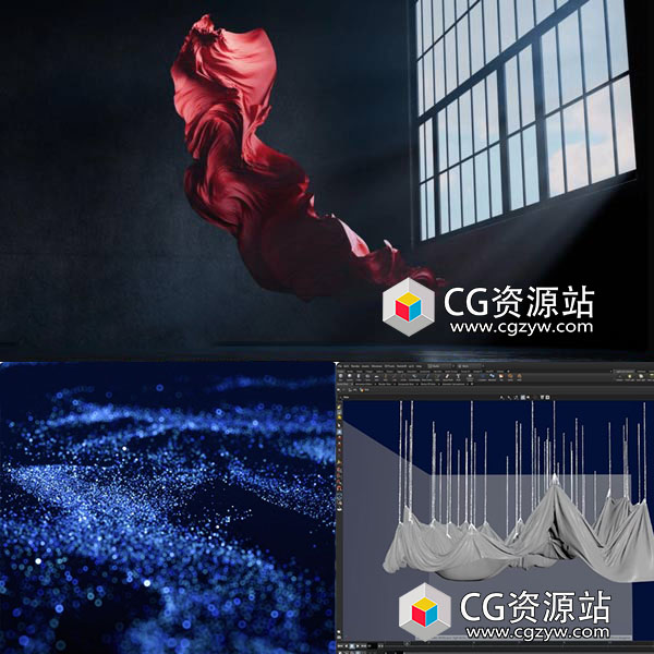 Vellum体积粒子布料特效模拟艺术设计Houdini教程+中英文字幕-图片1