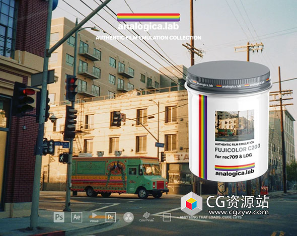 富士电影仿真胶片模拟LUTs调色预设 LUT FUJICOLOR C200 35MM-图片1