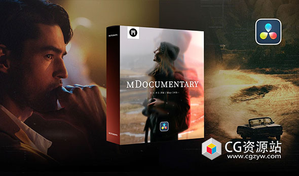 FCPX/达芬奇插件-72个复古电影纪录片旅拍叙事镜头胶片帧冻结背景标题排版字幕视频转场插件 mDocumentary-图片1