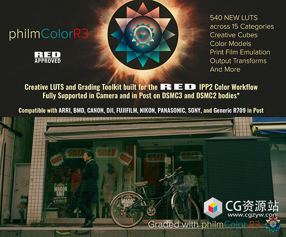 710个创意外观电影胶片影视后期LUT视频调色预设 PhilmColor R2+R3-图片1